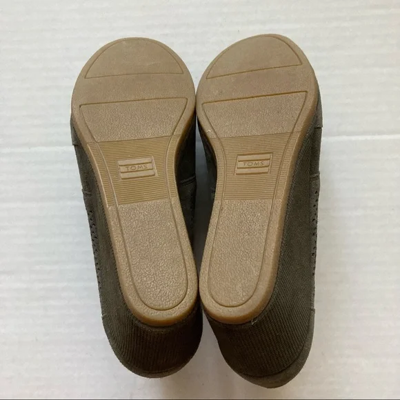 Toms Lace Up Wedge Booties Green/Gray 9.5 - Picture 3 of 10